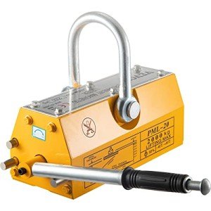 Happybuy Steel Magnetic Lifter 4400 LB Metal Lifting Magnet 2000 KG Neodymium Magnetic Lift Hoist Shop Crane(2000KG)