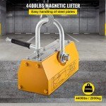 Happybuy Steel Magnetic Lifter 4400 LB Metal Lifting Magnet 2000 KG Neodymium Magnetic Lift Hoist Shop Crane(2000KG)