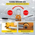 Happybuy Steel Magnetic Lifter 4400 LB Metal Lifting Magnet 2000 KG Neodymium Magnetic Lift Hoist Shop Crane(2000KG)