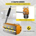 Happybuy Steel Magnetic Lifter 4400 LB Metal Lifting Magnet 2000 KG Neodymium Magnetic Lift Hoist Shop Crane(2000KG)