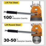 Happybuy Steel Magnetic Lifter 4400 LB Metal Lifting Magnet 2000 KG Neodymium Magnetic Lift Hoist Shop Crane(2000KG)
