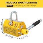 Heavy Duty 220Lbs Permanent Magnetic Lifter