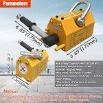 Heavy Duty Steel Lifting Magnet - 440LB Capacity