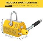 Heavy Duty Neodymium Steel Lift Magnet – 6600LBS