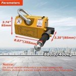 Heavy Duty 880LB Steel Magnetic Lifter