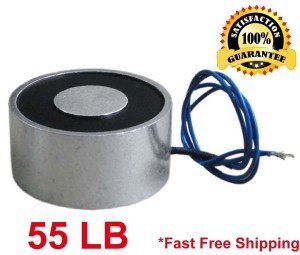 55 LB Electric Lift Magnet - 40mm Solenoid