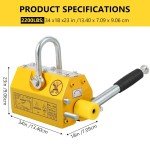 400KG Permanent Lift Magnet with Safety Handle