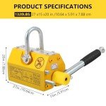 Heavy Duty Magnetic Lifter for Steel Plates