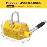 Heavy Duty Magnetic Lifter for Steel Plates