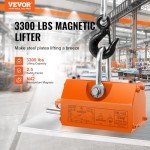 VEVOR 3300lbs Lifting Magnet with Release, Heavy Duty