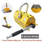 Heavy Duty Steel Lifting Magnet - 2200LB Capacity