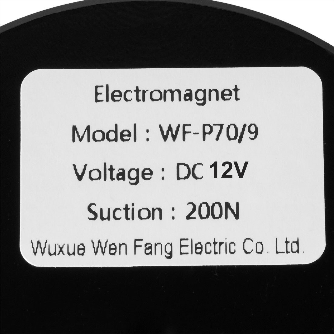 12V Electric Lifting Magnet - 200N Hold Strength