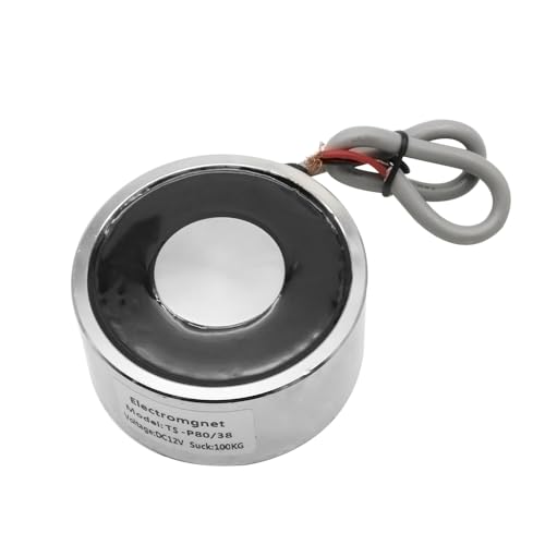 Round Electric Lifting Magnet Solenoid Cylinder Electromagnet