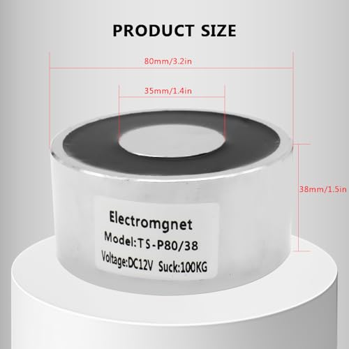 Round Electric Lifting Magnet Solenoid Cylinder Electromagnet