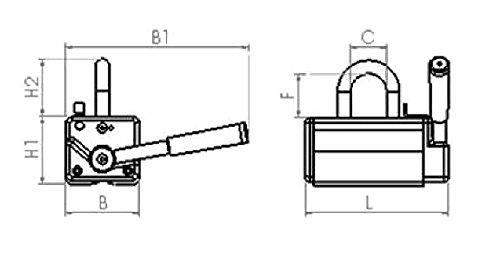 Armstrong NL-660B Lifting Magnet: 660 lb Capacity, Lifetime Warranty