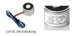 12V Electric Lifting Magnet Solenoid - 25N Power