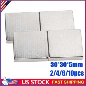 Large N52 Neodymium Lifting Block Magnets 30x30mm