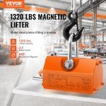VEVOR 1320 lbs Magnetic Lifter, Neodymium & Steel