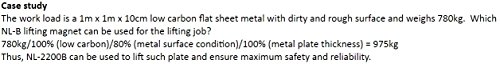 Armstrong NL-660B Lifting Magnet: 660 lb Capacity, Lifetime Warranty