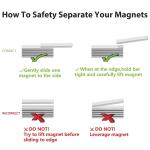 20 Pack Strong Neodymium Lifting Magnets 60x10mm