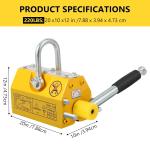 Heavy-Duty Steel Lifting Magnet for Hoists