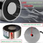 12V 49Mm Electric Lifting Magnet - 88LB Capacity