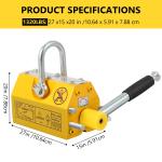 Heavy Duty 1320lbs Steel Magnetic Lifter