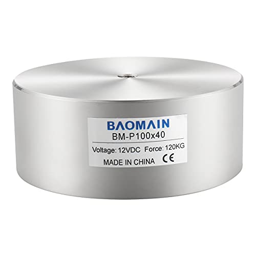 Baomain 12V Electromagnet with 1200N Lifting Force