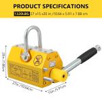 1320LBS Heavy Duty Steel Lift Magnet
