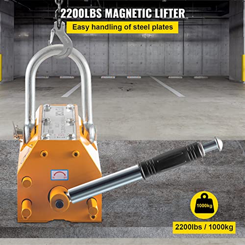 2200lbs Heavy Duty Magnetic Lifter for Material Handling
