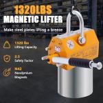 1320 lbs Magnetic Lifter with Release Handle