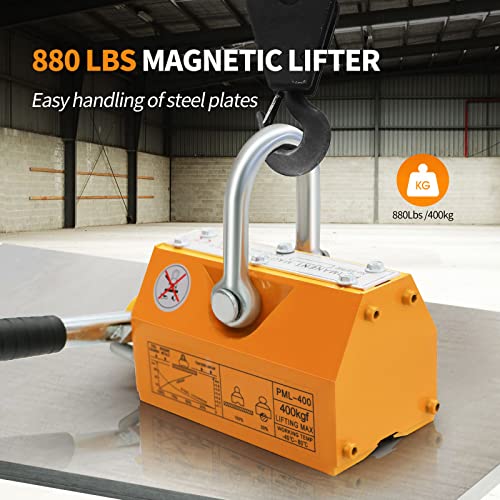 660 lbs Magnetic Lifter with Release for Hoisting