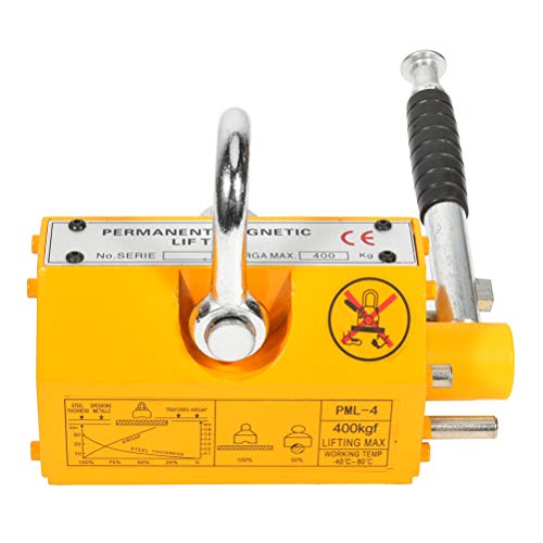 400KG Permanent Steel Magnetic Lifter Crane - Yellow