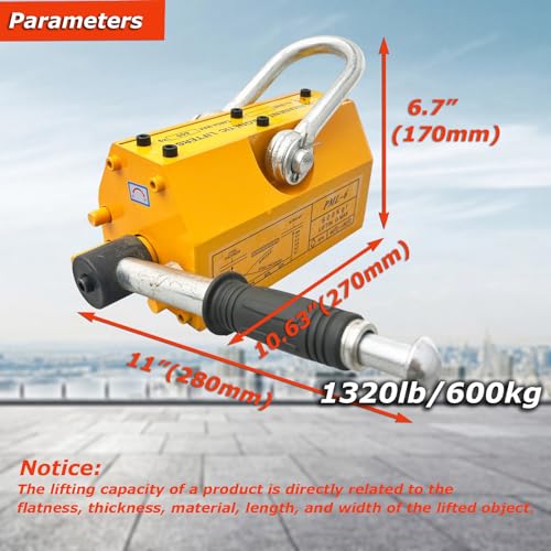 Steel Magnetic Lifter - Heavy Duty Permanent Lift Magnet