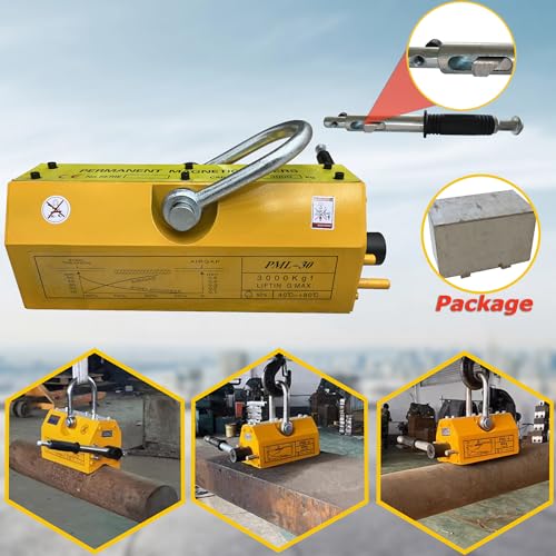 INTSUPERMAI Steel Magnetic Lifter 6600LB Heavy Duty Lift