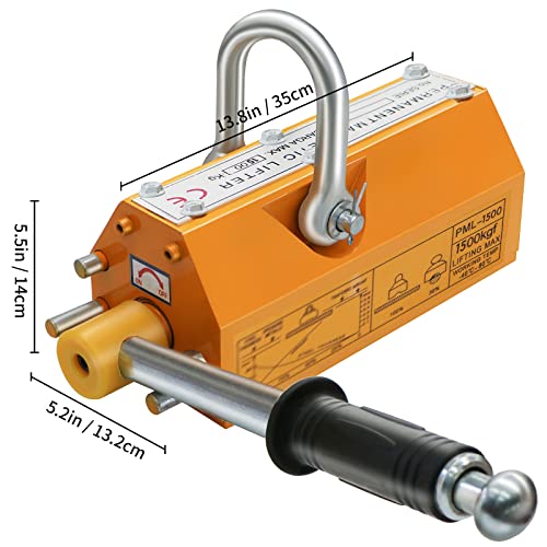 3300 Lbs Capacity Permanent Lift Magnetic Lifter