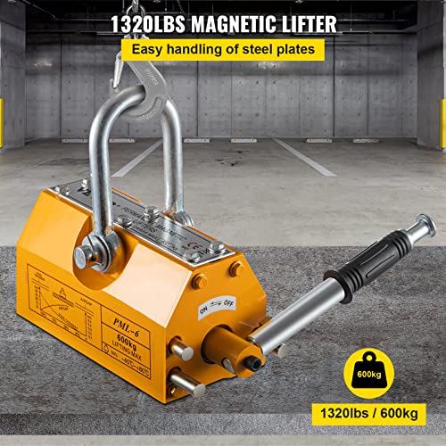 Mophorn Neodymium Steel Magnetic Lifter with 1320 lbs