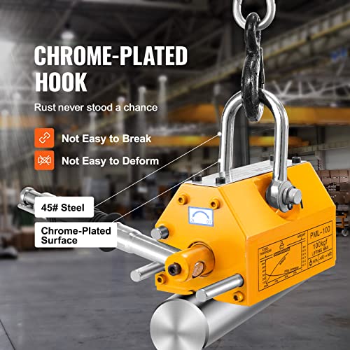VEVOR 220lbs Pulling Capacity Lifting Magnet with Release