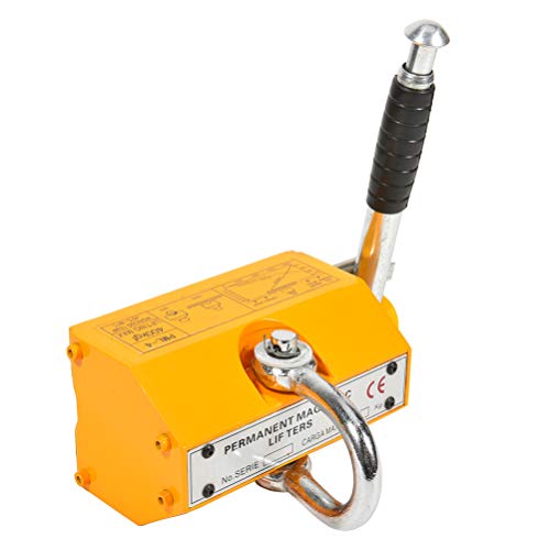 400KG Permanent Steel Magnetic Lifter Crane - Yellow