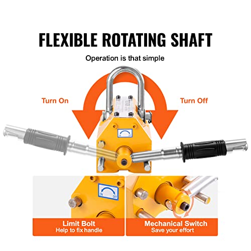 VEVOR 220lbs Pulling Capacity Lifting Magnet with Release