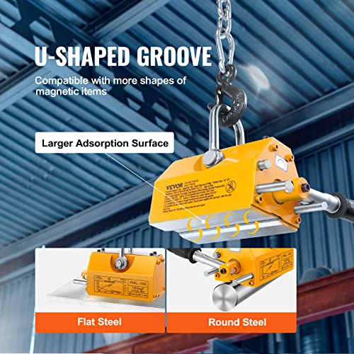 VEVOR 220lbs Pulling Capacity Lifting Magnet with Release