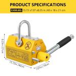 3300LBS Heavy Duty Steel Magnetic Lifter