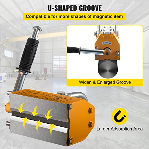 Mophorn Neodymium Steel Magnetic Lifter with 1320 lbs