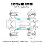 Rivian Lift Magnets Jack Pads with Case - 4 Pack