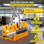 Mophorn 300kg Steel Neodymium Lift Magnet