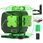 Huepar 4x360° Laser Level with Magnetic Bracket