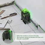 Huepar 4x360° Laser Level with Magnetic Bracket