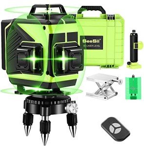 Seesii 4D Green Beam Laser Level with Magnetic Base