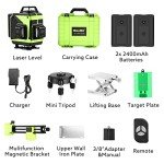 Seesii 4D Green Beam Laser Level with Magnetic Base