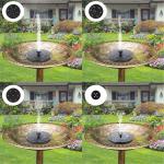 Solar Powered Floating Bird Bath Fountain Water Pumps for Garden/Patio/Pond/Pool